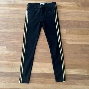 Black Jeans with Gold Stitching - LOFT